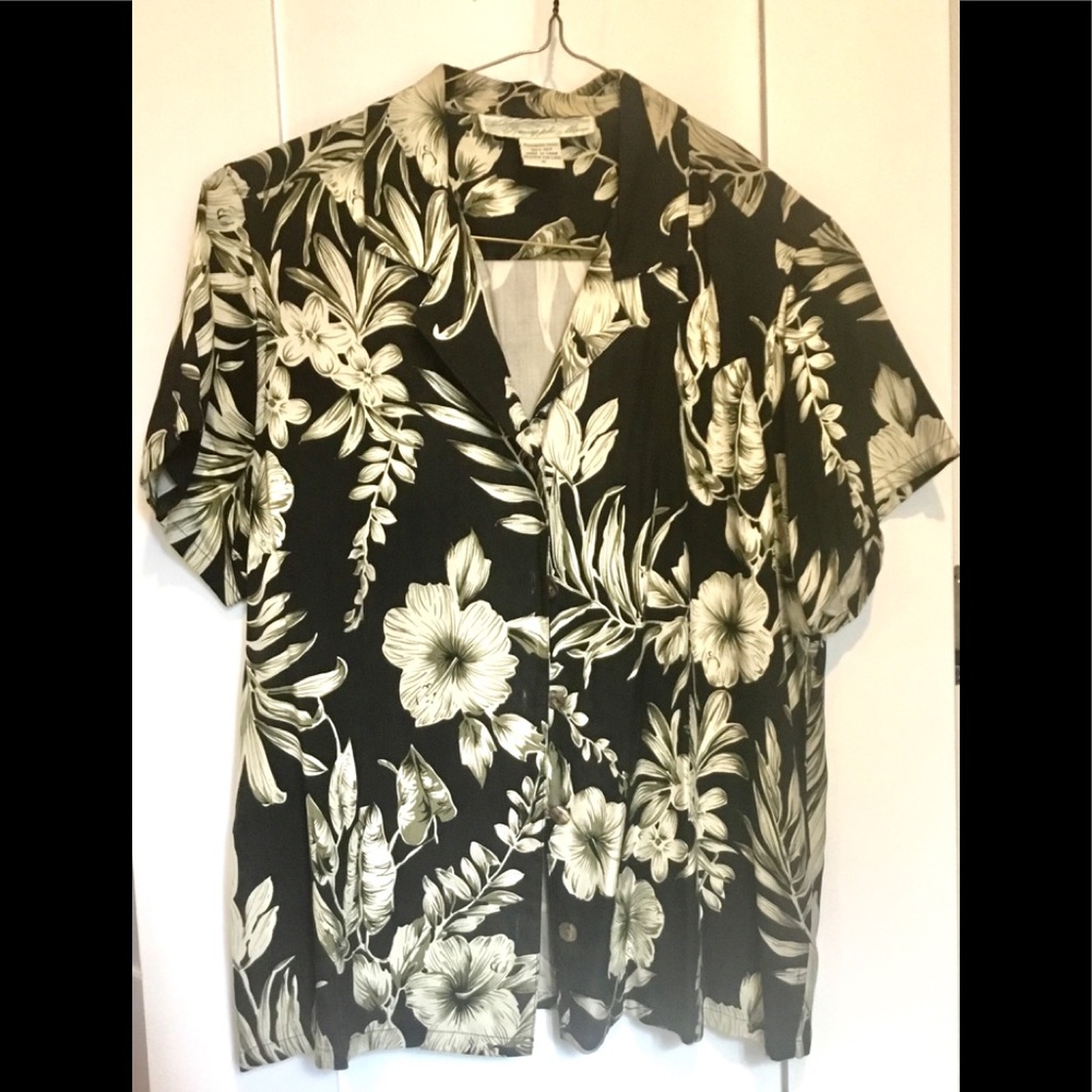 Heavyweight silk Hawaiian shirt Pineapple Moon